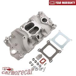 82001 Intake Manifold Small Block Dual Plane For Chevrolet 262 267 283 302 305