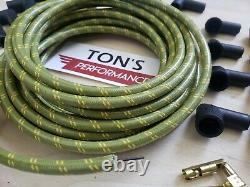 8mm Vintage Cloth Covered Spark Plug Wire Kit for ELECTRONIC IGNITION SYSTEMS GR