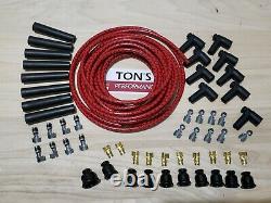 8mm Vintage Cloth Covered Spark Plug Wire Kit for ELECTRONIC IGNITION SYSTEMS RD
