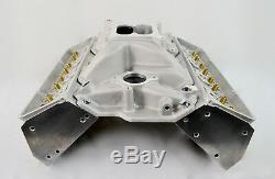 ALUMINUM BARE CYLINDER HEADS CHEVY SBC 350 200cc 64cc WITH HIGH RISE MANIFOLD