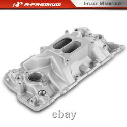 A-Premium 1x Aluminum Dual Plane Intake Manifold for Chevy 1955-1986 Small Block