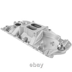 A-Premium 1x Aluminum Dual Plane Intake Manifold for Chevy 1955-1986 Small Block