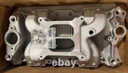 Air-Gap Intake Manifold 7501 For Chevy 1955-1986 Small Block RPM Range 1500-6500