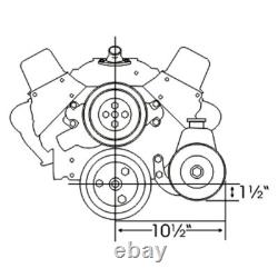 Alan Grove 400L Saginaw Power Steering Pump Bracket Small Block Chevy SBC SWP