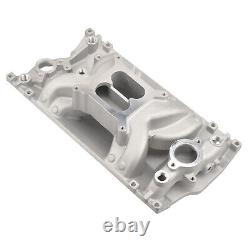 Aluminum Air Gap Intake Manifold For SBC Small Block Chevy Vortec 350 1996-up