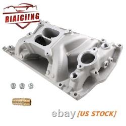 Aluminum Air Gap Intake Manifold for SBC Small Block Chevy Vortec 350 1996-up US