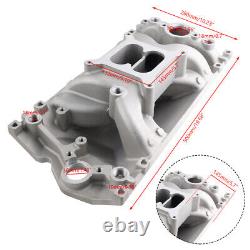 Aluminum Air Gap Intake Manifold for SBC Small Block Chevy Vortec 350 1996-up US