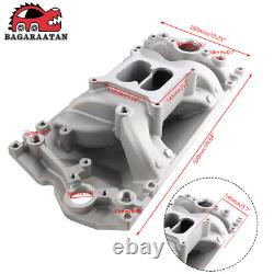 Aluminum Air Gap Intake Manifolds SBC Small Block Chevy For Vortec 305 350 96-02