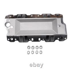 Aluminum Dual Plane Air Gap Intake Manifold 22026 For SBC Chevy 350 Small Block