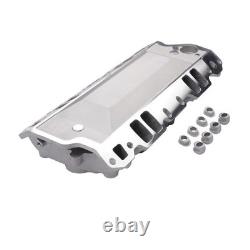 Aluminum Dual Plane Air Gap Intake Manifold 22026 For SBC Chevy 350 Small Block