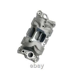 Aluminum Dual Plane Intake Manifold For Small Block Chevy V8 350 400 265 305 327