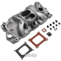 Aluminum Dual Plane Intake Manifold for Chevy 267 283 305 327 350 Small Block