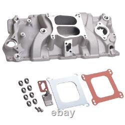 Aluminum Dual Plane Intake Manifold for Chevy 267 283 305 327 350 Small Block