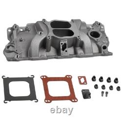 Aluminum Dual Plane Intake Manifold for Chevy 267 283 305 327 350 Small Block