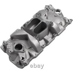 Aluminum Dual Plane Intake Manifold for Chevy 267 283 305 327 350 Small Block