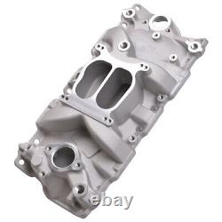 Aluminum Dual Plane Intake Manifold for Chevy 267 283 305 327 350 Small Block