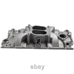 Aluminum Dual Plane Intake Manifold for Chevy 267 283 305 327 350 Small Block