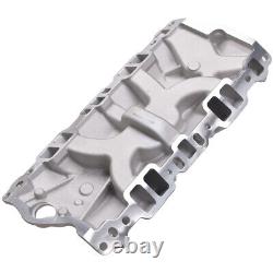 Aluminum Dual Plane Intake Manifold for Chevy 267 283 305 327 350 Small Block