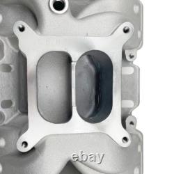 Aluminum Dual Plane Intake Manifold for SBC Small Block Chevy 350 400 1955-1995