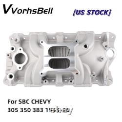 Aluminum Dual Plane Intake Manifold for Small Block Chevy 305 327 383 V8 1955-86