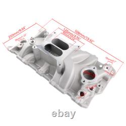 Aluminum Dual Plane Intake Manifold for Small Block Chevy 305 327 383 V8 1955-86
