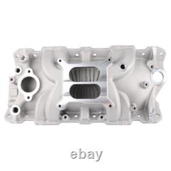 Aluminum Dual Plane Intake Manifold for Small Block Chevy 305 327 383 V8 1955-86