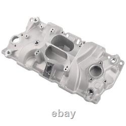 Aluminum Intake Manifold Dual Plane Small Block For Chevy 55-95 305 327 350