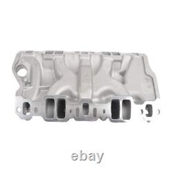 Aluminum Intake Manifold Dual Plane for Chevy 350 1955-1995 Small Block