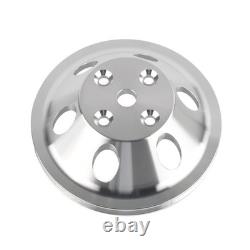 Aluminum Long Water Pump & 1 / 3 Groove Pulley For Small Block Chevy SBC 327 350
