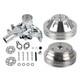 Aluminum Long Water Pump & 2 Groove Pulley Kit For Small Block Chevy SBC 327 350