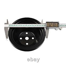 Aluminum Long Water Pump & Black 1 Groove Pulley For Small Block Chevy SBC 350
