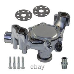 Aluminum Long Water Pump For Chevy Small Block 283 305 327 350 400 Chrome Silver