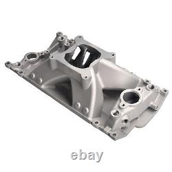 Aluminum Single Plane High Rise Intake Manifold For Small Block Chevy 350 Vortec