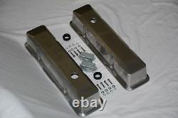 Aluminum Small Block Chevy Smooth Tall Recessed Valve Covers 283 302 305 350 400