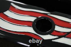 American Flag Set Black Chevy SB Tall Valve Covers Breather PVC Gaskets