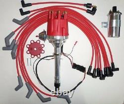 BIG BLOCK CHEVY 396-427-454 Pro Series Small HEI Distributor+45K Coil+Plug Wires
