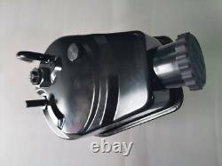 BLK Small Block Chevy Alum Pulley & Bracket & Power Steering Long Water Pump Kit