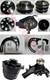 BLK Small Block Chevy Serpentine Pulley Conversion Kit ALT PS Mid Mount SBC LWP