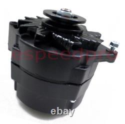 BLK Small Block Chevy Serpentine Pulley Conversion Kit ALT PS Mid Mount SBC LWP