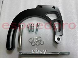 BLK Small Block Chevy Serpentine Pulley Conversion Kit ALT PS Mid Mount SBC LWP