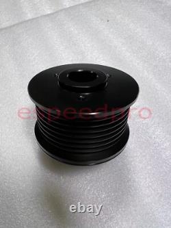 BLK Small Block Chevy Serpentine Pulley Conversion Kit ALT PS Mid Mount SBC LWP