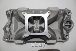 BMP 061050 Small Block Chevy Aluminum Intake Manifold 4500 Dominator Carb Flange