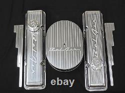 BelAir Vintage Chevy Small Block Tall Valve Cover Machined 55 56 57 breathers