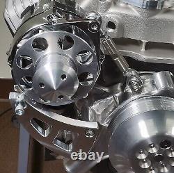 Billet Aluminium Small Block Chevy Serpentine Kit ALT PS SBC 350 LWP High Mount