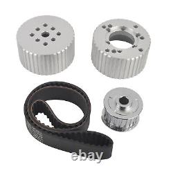 Billet Aluminum Gilmer Belt Drive Pulley Kit For Small Block Chevy 305 350 SWP