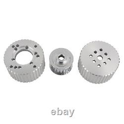 Billet Aluminum Gilmer Belt Drive Pulley Kit For Small Block Chevy 305 350 SWP