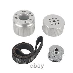 Billet Aluminum Gilmer Belt Drive Pulley Kit for Small Block Chevy 305 350 LWP