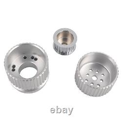 Billet Aluminum Gilmer Belt Drive Pulley Kit for Small Block Chevy 305 350 LWP