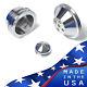 Billet Aluminum Pulleys Chevy Small Block V-Belt Kit 350 LWP SBC Polished 2V