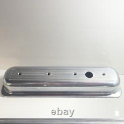Billet Specialties 95123 Script Short Valve Cover Small Block Chevy Polished AL